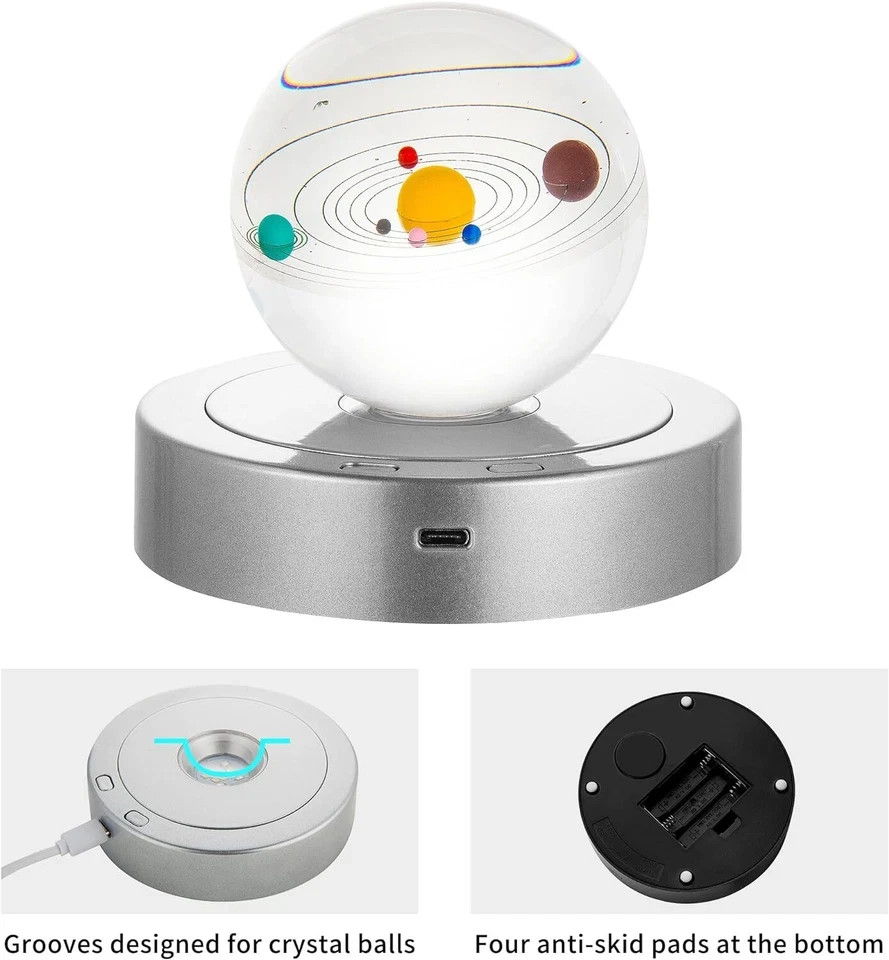 Rotating Display Stand - Spinning Display Stand with Colored Lights - Lighted LE