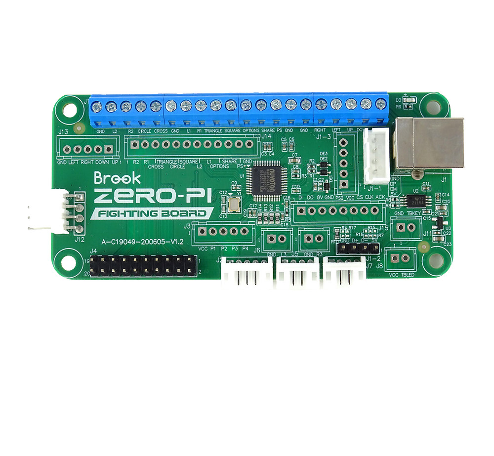 Brook Zero Pi Fighting Board P1 PS3 PS2 PSX PC Nintendo Switch Arcade Encoder