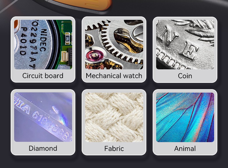 500X 1080P Digital Microscope 2 Inch Screen Video Coin Microscope+16G TF card