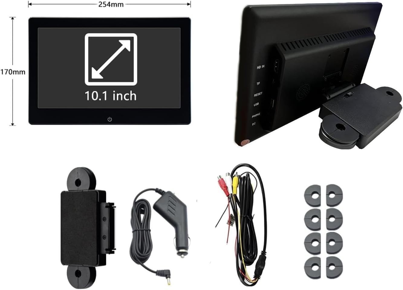 4K Android 13 Portable Car TV Headrest Monitor Back Seat,10.1 Inch Touch .....