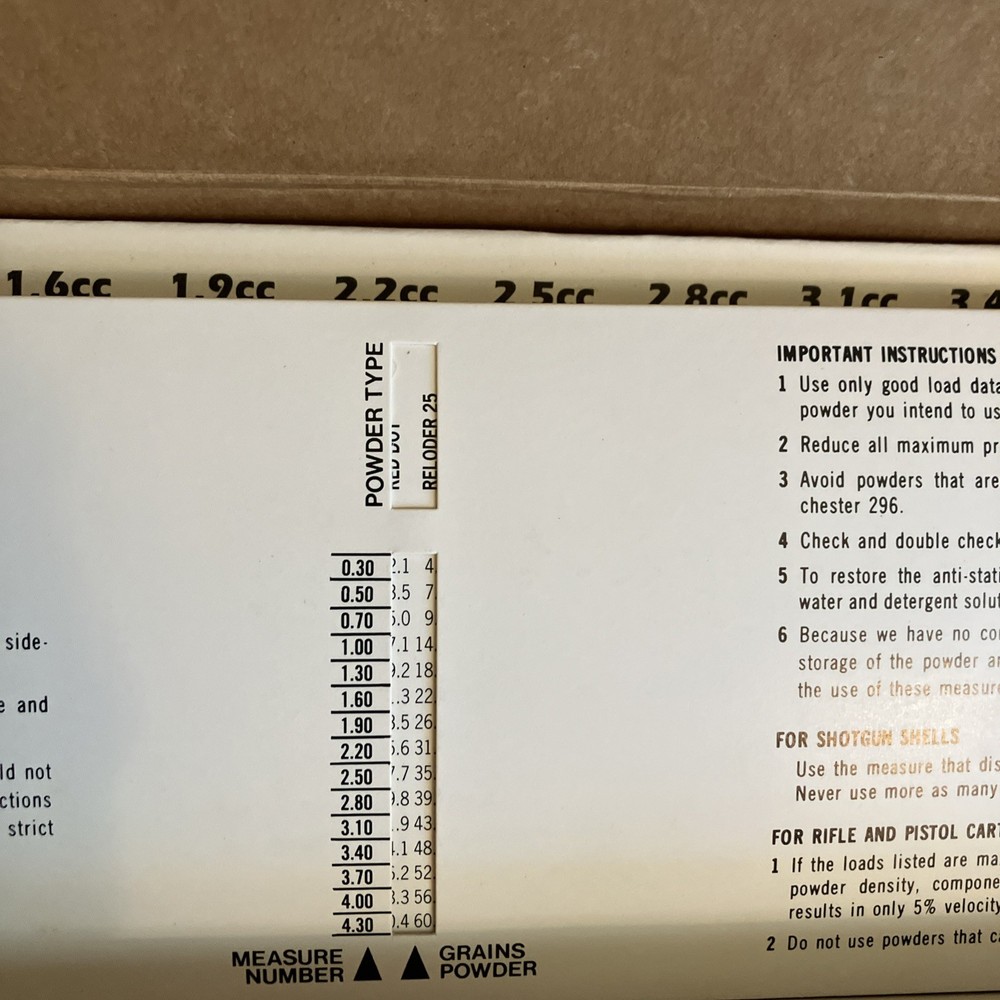 Lee Precision Powder Measure Kit (90100) NOS