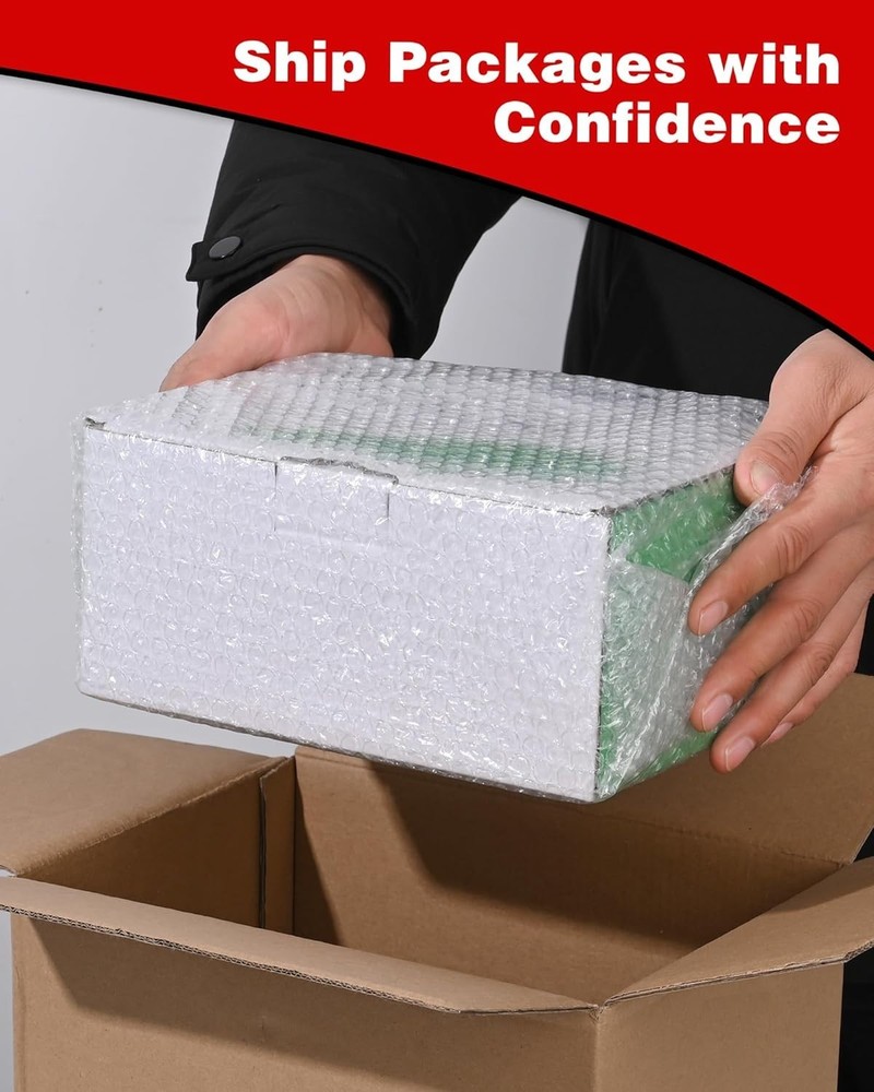 Versatile 3/16" x 15" Bubble Cushion Wrap Rolls - 72ft with Perforated Design