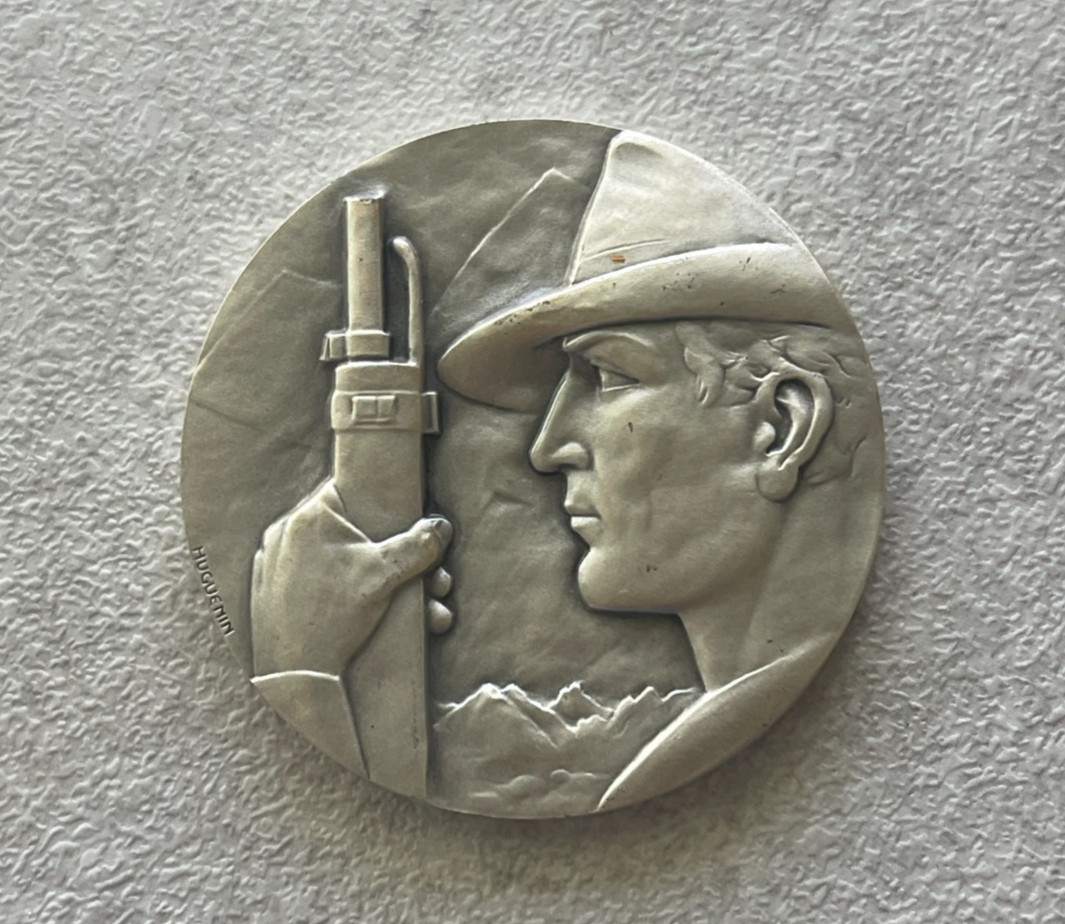 (ND) Schwyz Silvered Bronze Swiss Shooting Medal L2