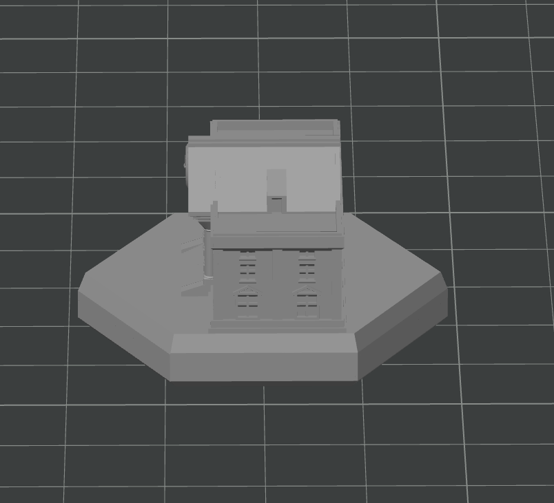 Mayor's Office Clock Tower (single hex)- Tabletop Wargame Terrain Battletech
