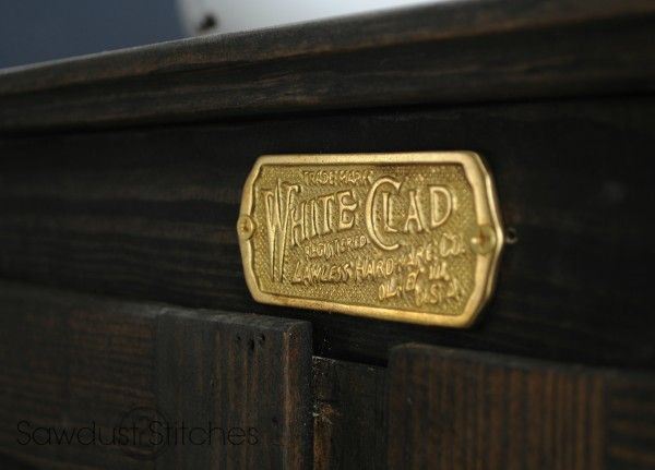 Ice Box Sign (WhiteClad) Solid Brass I12-B329SB