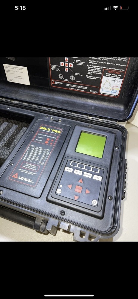 AMPROBE DM-II PRO Data Logger Recorder Ammeter / Voltmeter Amp Power Meter