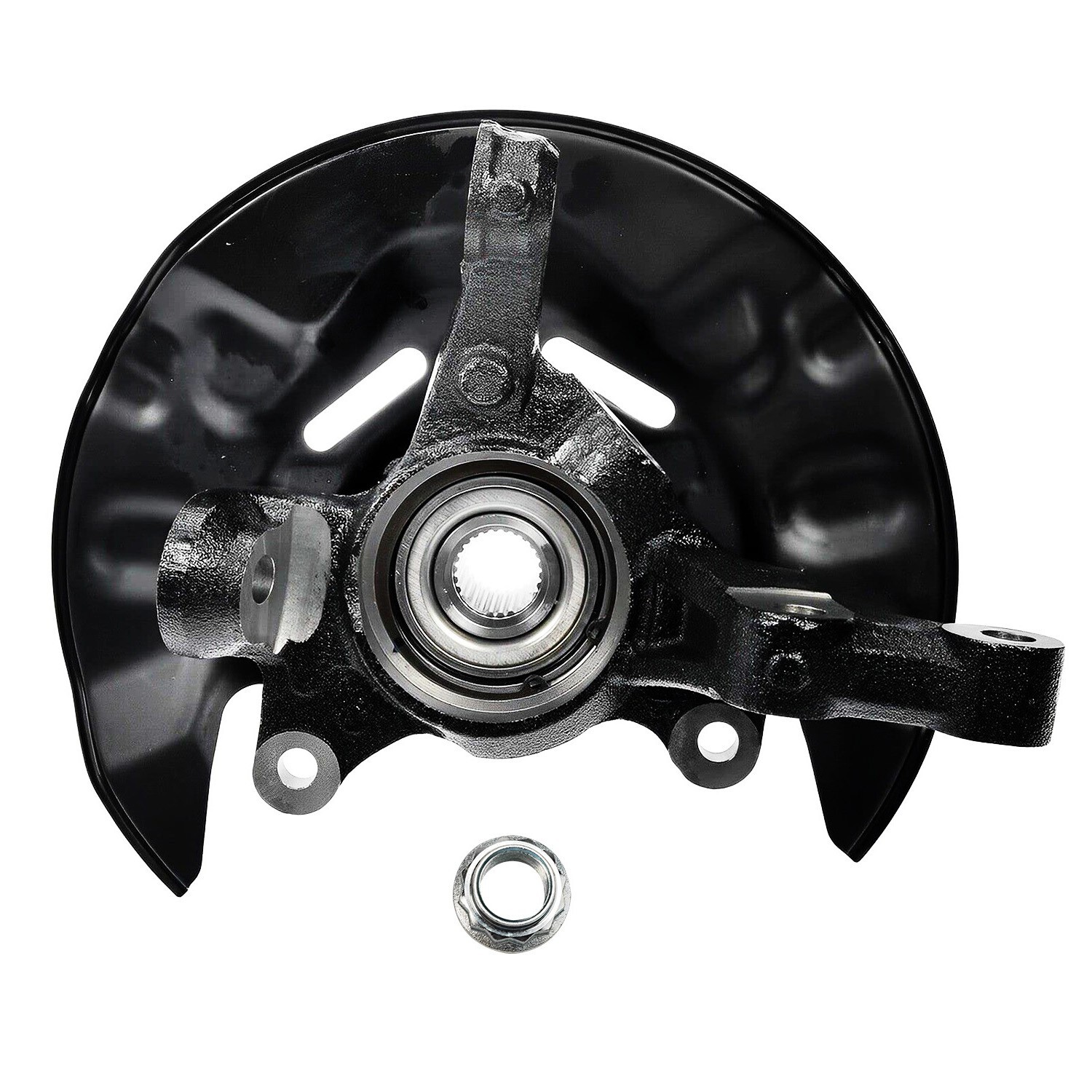 Pair Front Steering Knuckle+Wheel Hub Bearing for 2003 2004-2008 Toyota Corolla