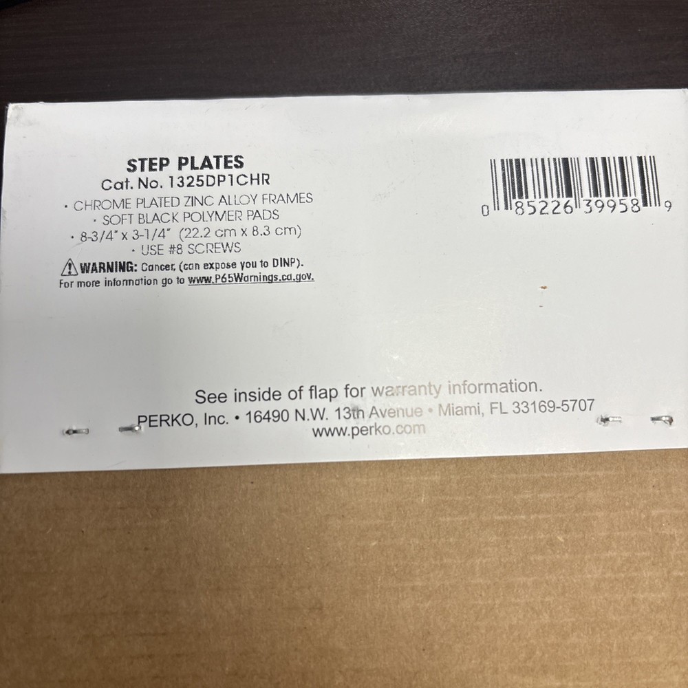 PERKO 1325DP1CHR STEP PLATES