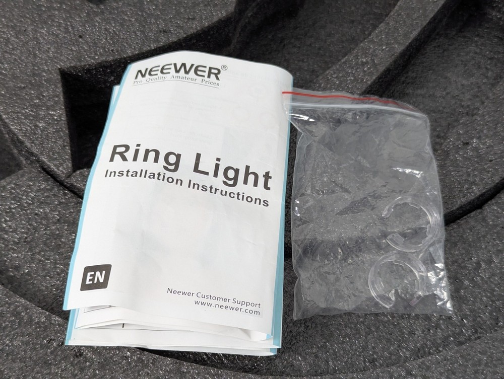 Neewer RL-18, Large 18 Inch Ring Light 55W LED Ringlight, Diffuser & Case *READ*