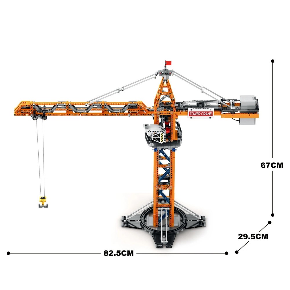 1288PCS Remote Control Tower Crane Model Building Blocks Bricks Christmas gift