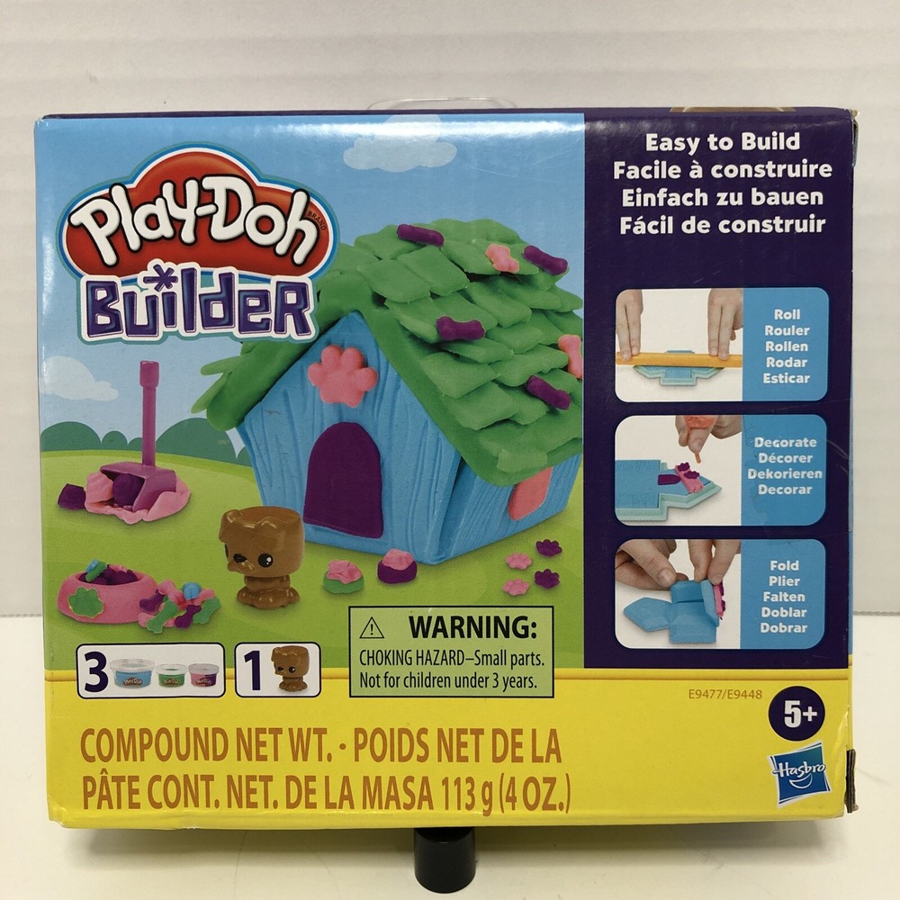 Mini Dog & Doghouse Play Set Age 5+ by Play-Doh Builder