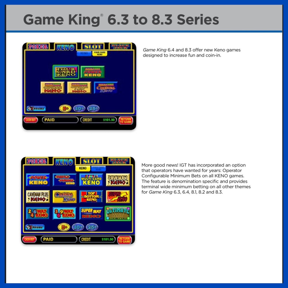 IGT Universal Slant Gameking
