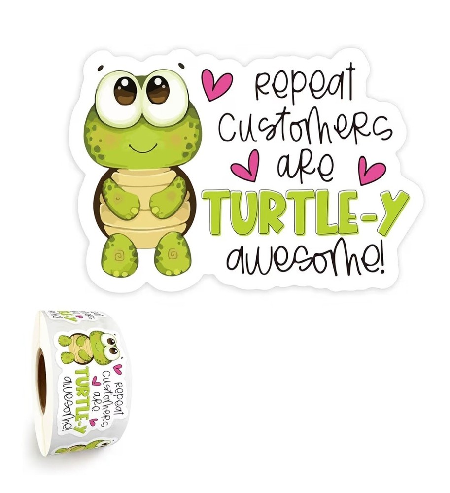20 Count Repeat Customers Are Turtle-y Awesome Stickers