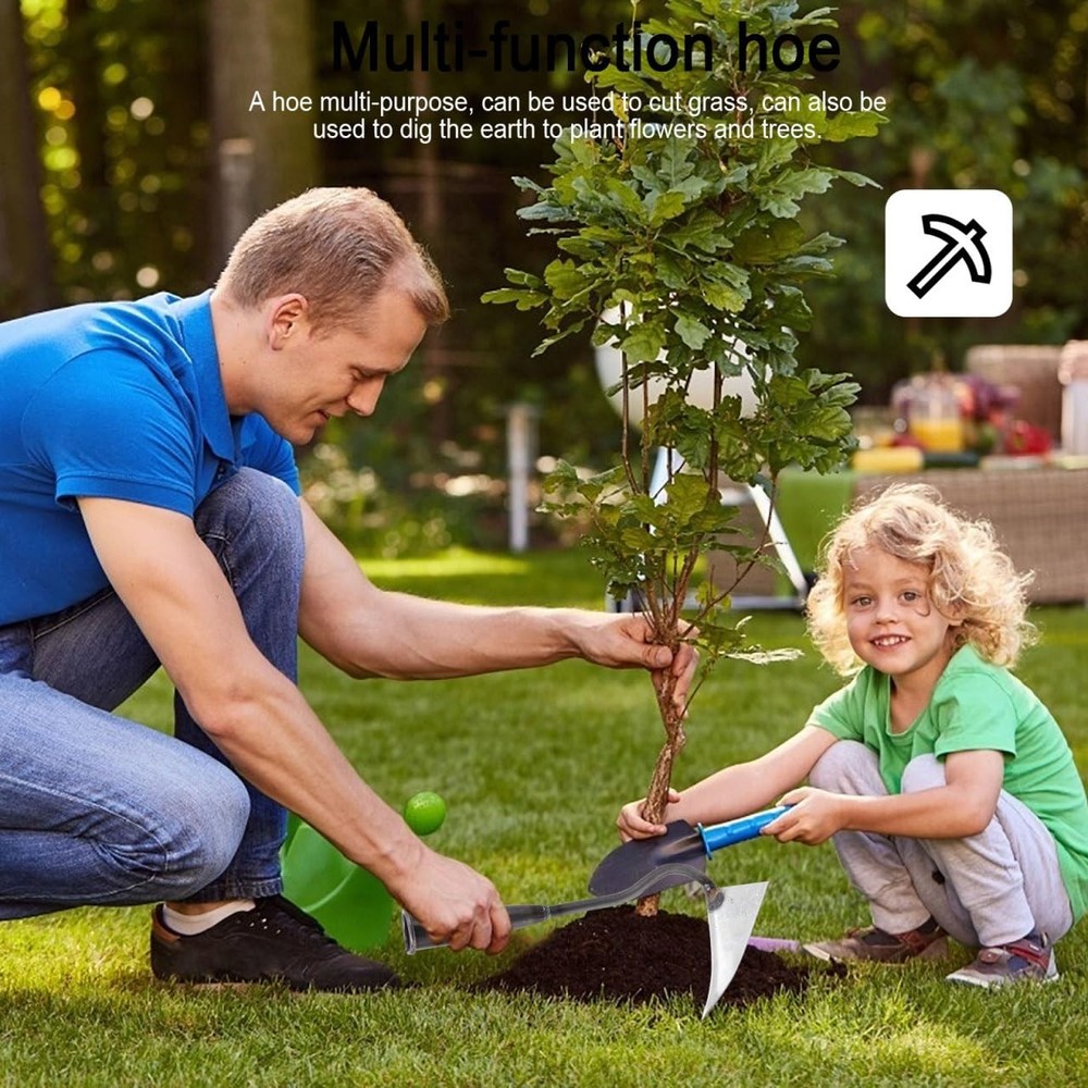 DOITOOL Triangle Hoe Garden Tool, Iron Head Only for Weeding...