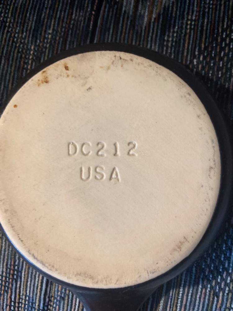 Black Pottery Baking Dish/Skillet, USA