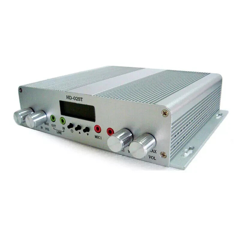 DC12V 5A 15W/ 25W FM Radio Transmitter Stereo PLL Broadcast Station 88-108MHz