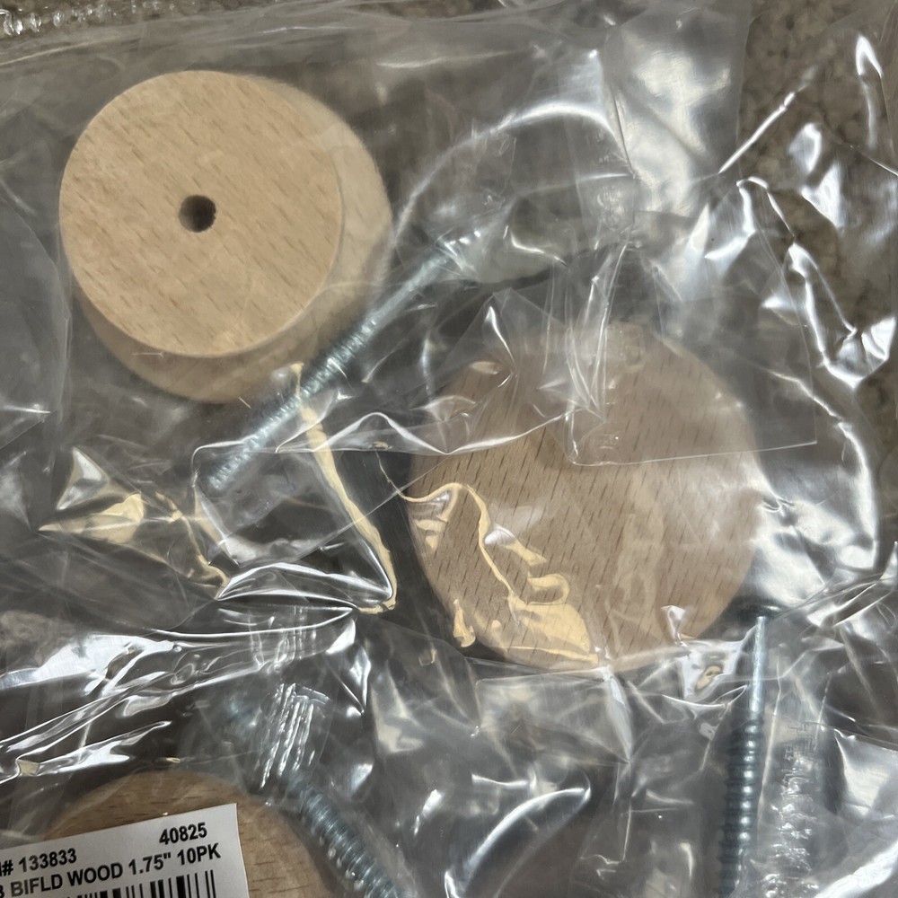 KNOB BIFLD WOOD 1.75" (10PK)