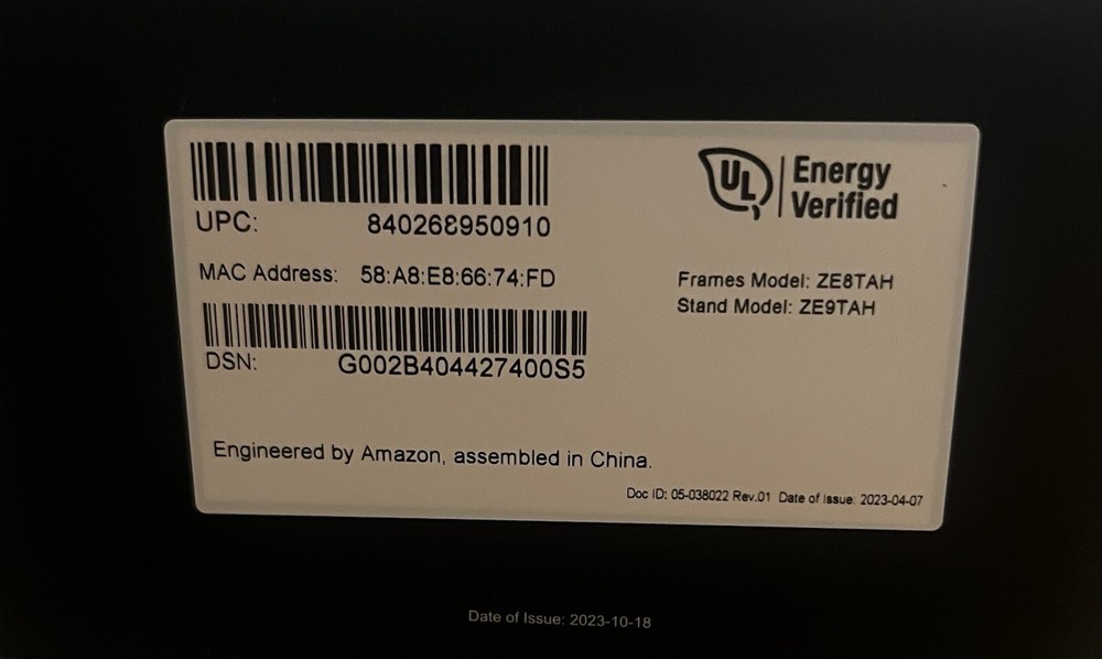 Amazon Echo Frames (3rd Gen) Smart Audio Glasses - Charcoal Gray with...