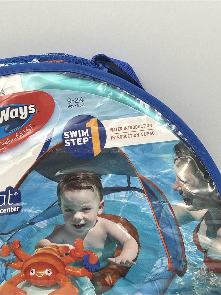 NEW - SwimWays Baby Spring Float Sun Canopy 9-24 Months