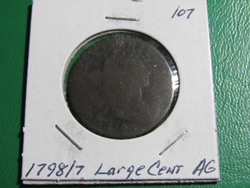 1798/7 Draped Bust Large Cent #107 - AG