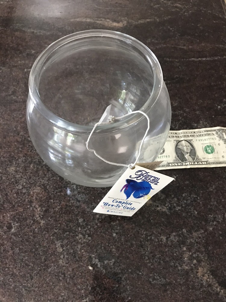 glass betta bowl