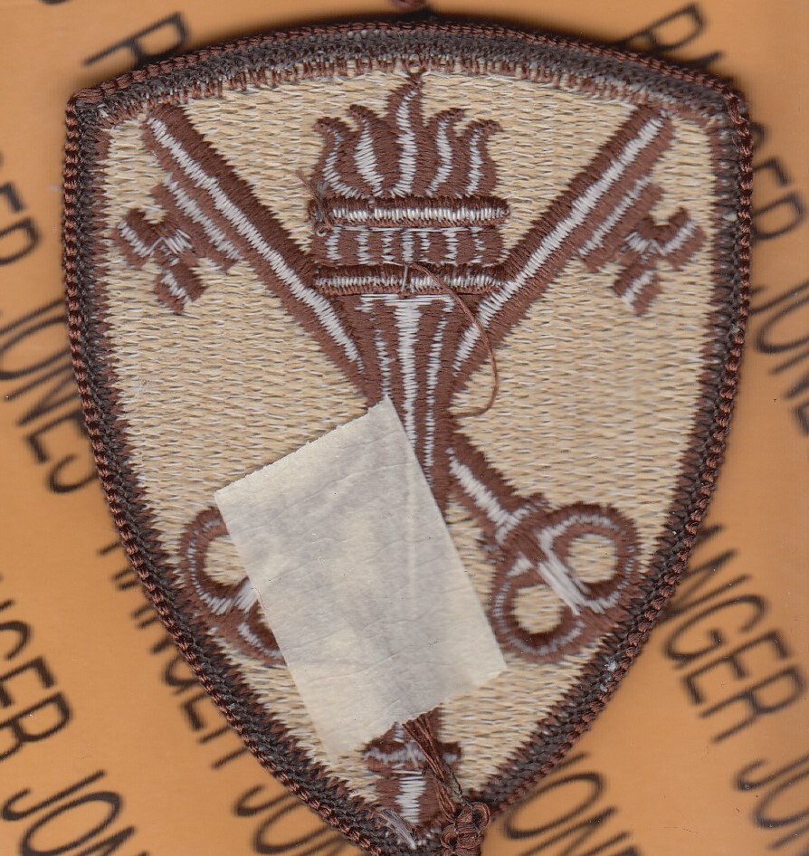 US Army Foreign Intelligence Command FIC 3.25" Desert DCU uniform patch m/e