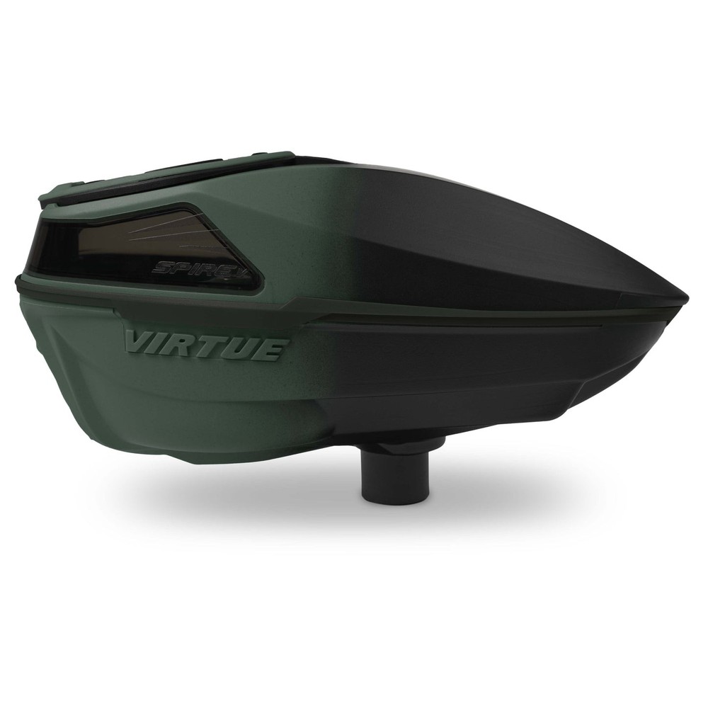 Virtue Spire V Paintball Loader Olive Black Fade| Jam-Proof Electronic Hopper