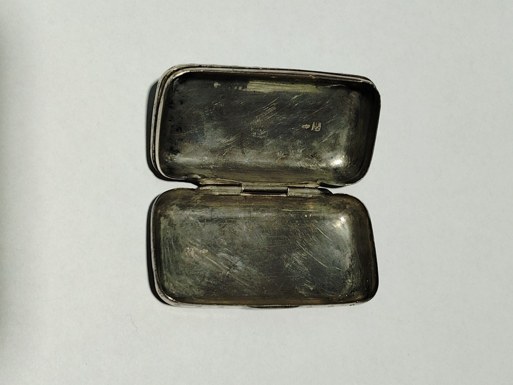 Antique Solid Silver Arts and Crafts Snuff Box Edwardian Collectable