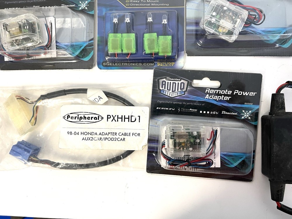 Lot of Various Adapter, Adapter Cables, Hyperbiright Solid LED + MORE