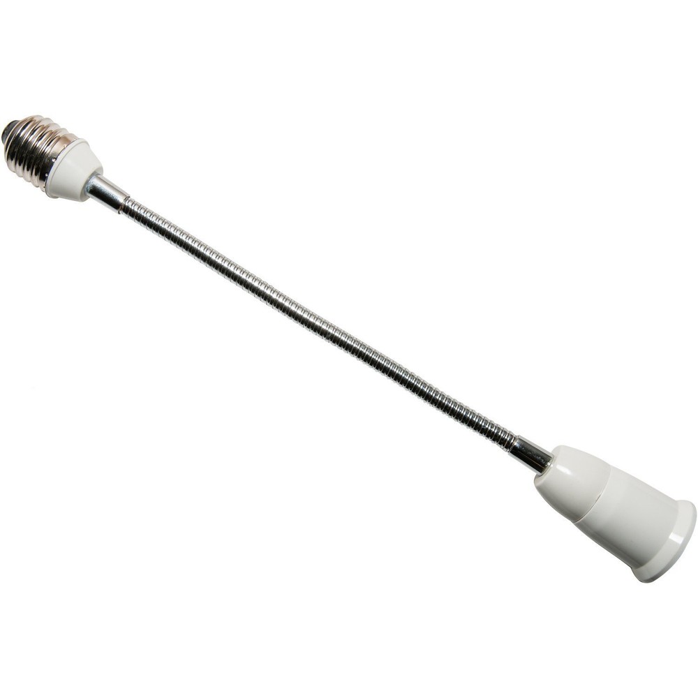 Flexible E26/E27 Medium Edison Screw Lamp Socket Extension Extender Adapter