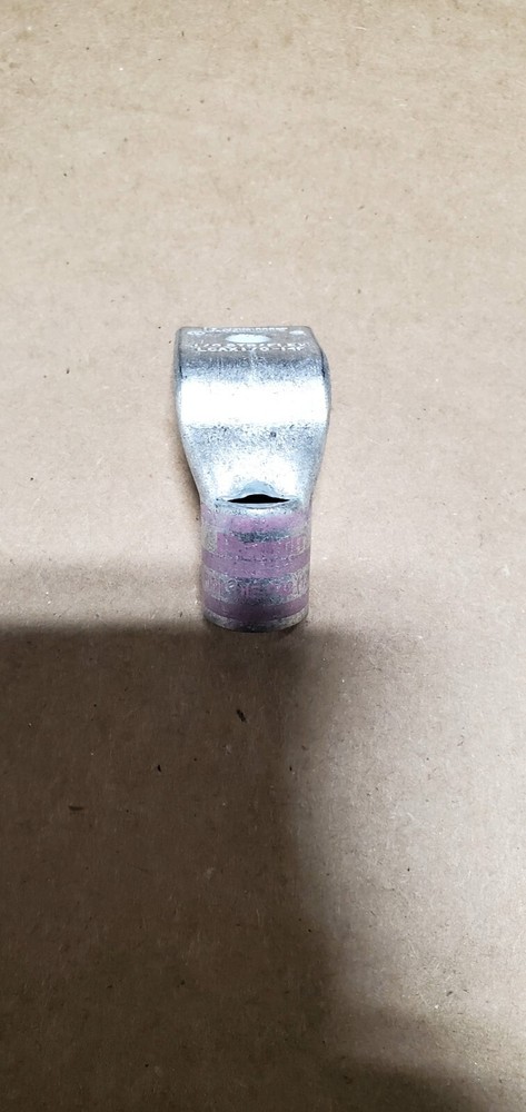 Compression; 1/0 AWG; 1-hole 1/4"; short; 90°