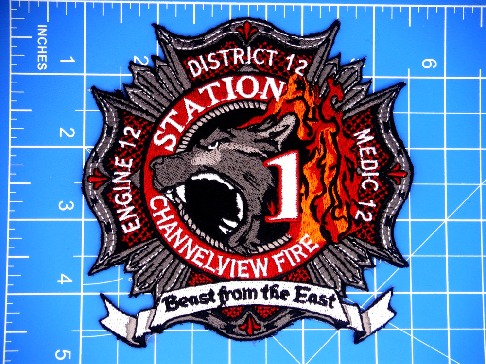 Channelview Texas Fire Dept Station 1 patch-Bin A