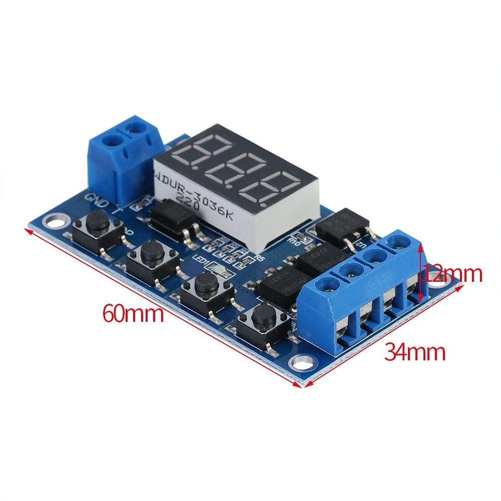 Time Relay, DC 5V-36V Trigger Cycle Delay Timer Switch Turn On/Off Relay Modu...