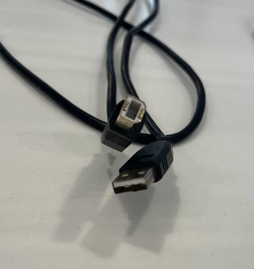 Epson WP-4530 Printer Replacement Cords-1 USB Cord-Excellent!