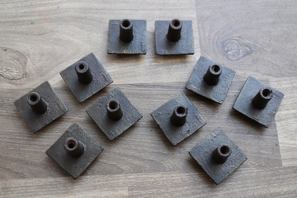 Vintage Victorian cast iron knobs cabinet drawer door handle pull rustic 22 Pcs