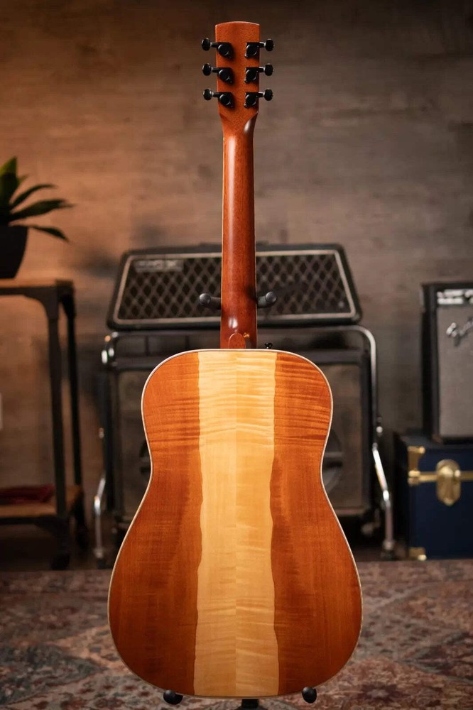 Beard Guitars Legacy E Model Round Neck - Custom Natural with Two Tone Upper Bou