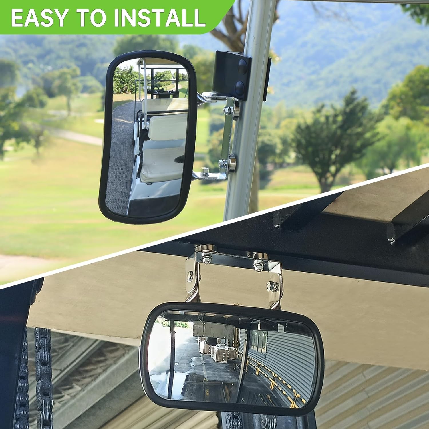 Universal Magnetic Tractor Mirror, Stainless Steel Rear and Side Mirror for Trac