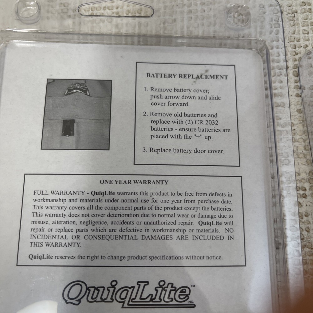 2 Pack Quiqlite New Led Red