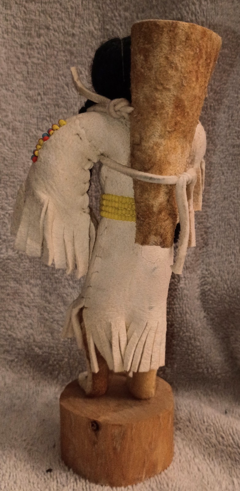 Wonderful Cecelia Ottogary Crow Doll Carrying A Gathering Basket With Walking St