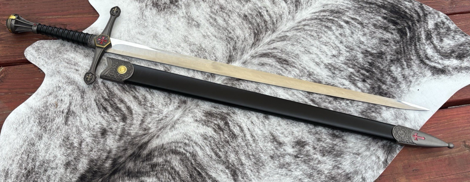 41” Extreme Katana Modern Futuristic Precision Forged Rubber Handle 6mm Thick XL