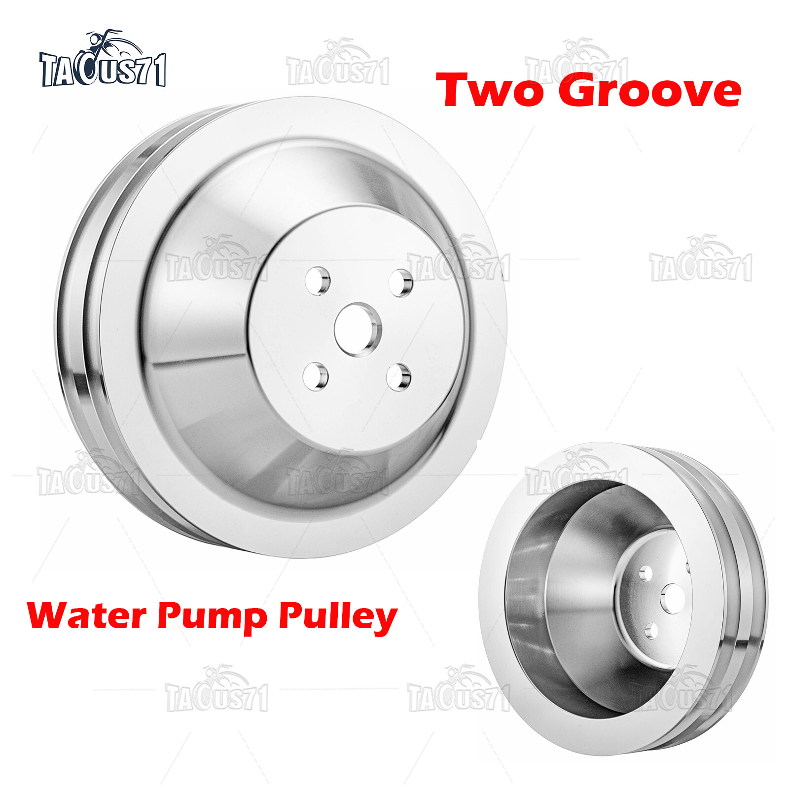 For Small Block Ford 302 351W V-Belt Pulley Kit Alternator Water Pump Crankshaft