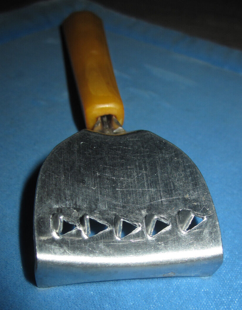 Vtg butterscotch Bakelite handled citrus zester bar tool