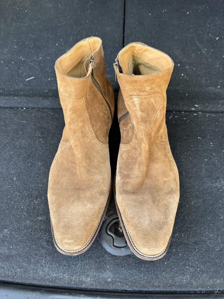 brown suede ankle boots men’s size 11