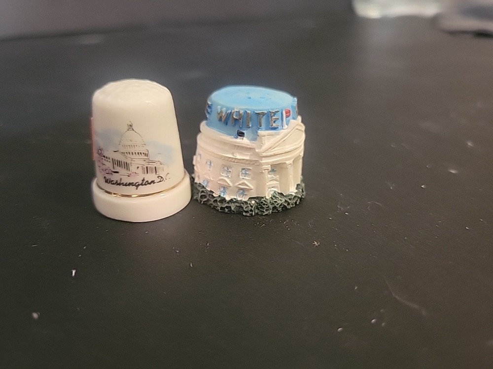 2 PC Washington DC Souvenirs Thimble Sewing Set