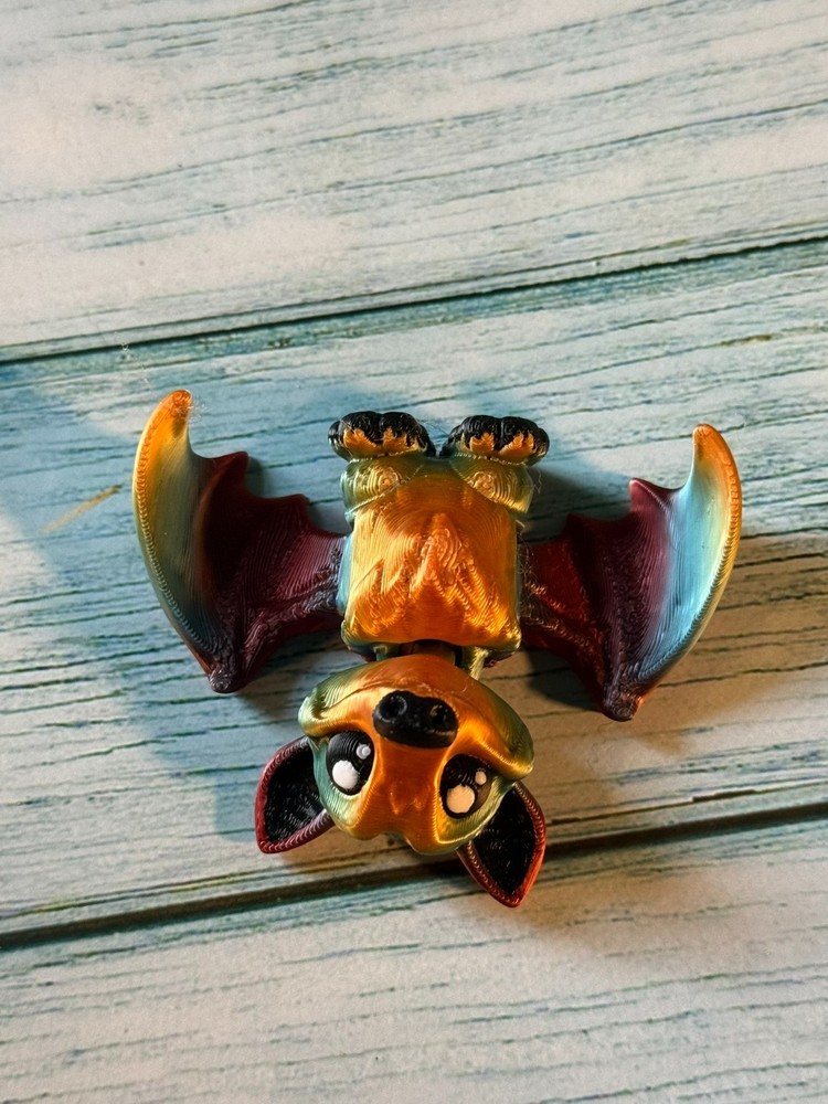 Cute Bat – 3D Printed – Bat Collectible – 2” x 2.5”