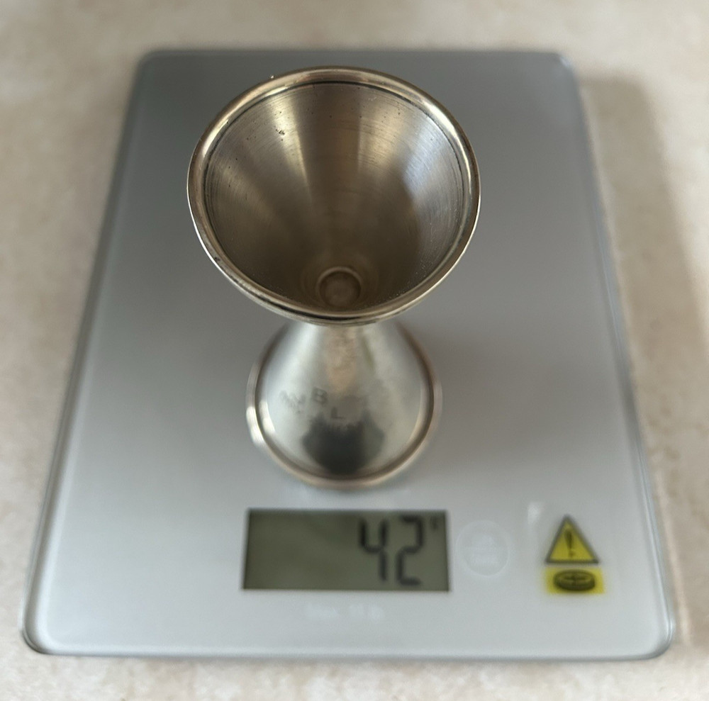 1943 Sterling Silver Double Jigger Drinks Measure