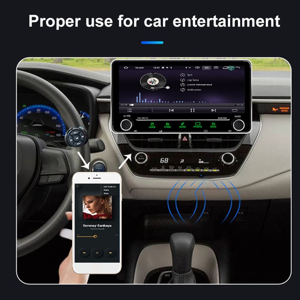 Car Wireless Steering Wheel Button Remote Control Media Button Radio Controller
