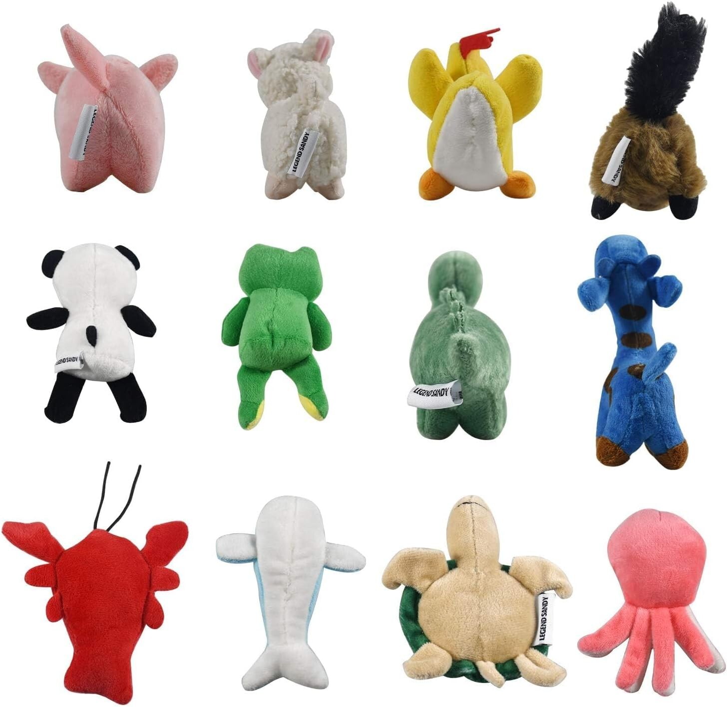Squeaky Plush Dog Toy Pack for Puppy, Small & medium Stuffed Puppy 12 Chew Toys