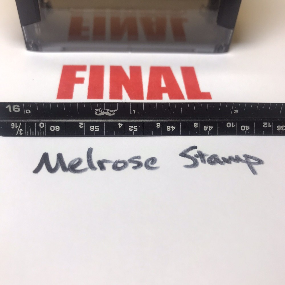 Final Rubber Stamp Red Ink Self Inking Ideal 4913