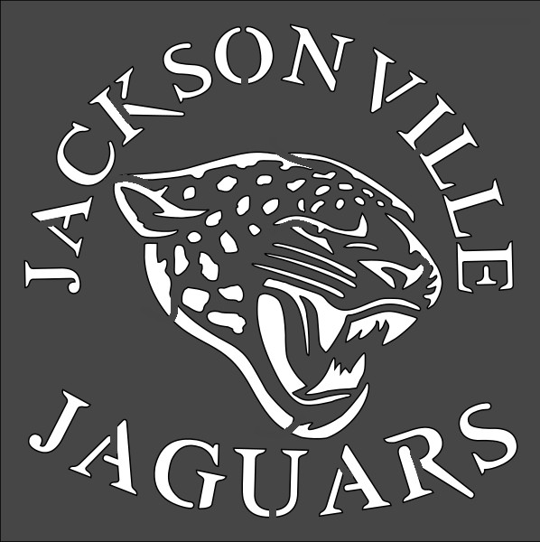 12"x12" Clear Plastic Stencil - Jaguars (SC677)